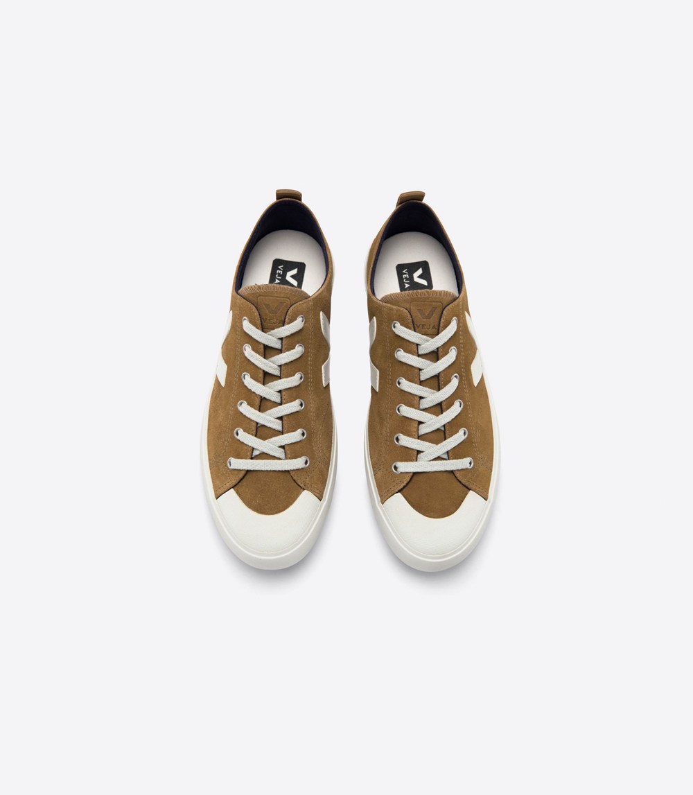 Veja Sneakers Mens - Nova Suede - Brown/White - 3867WPIBZ